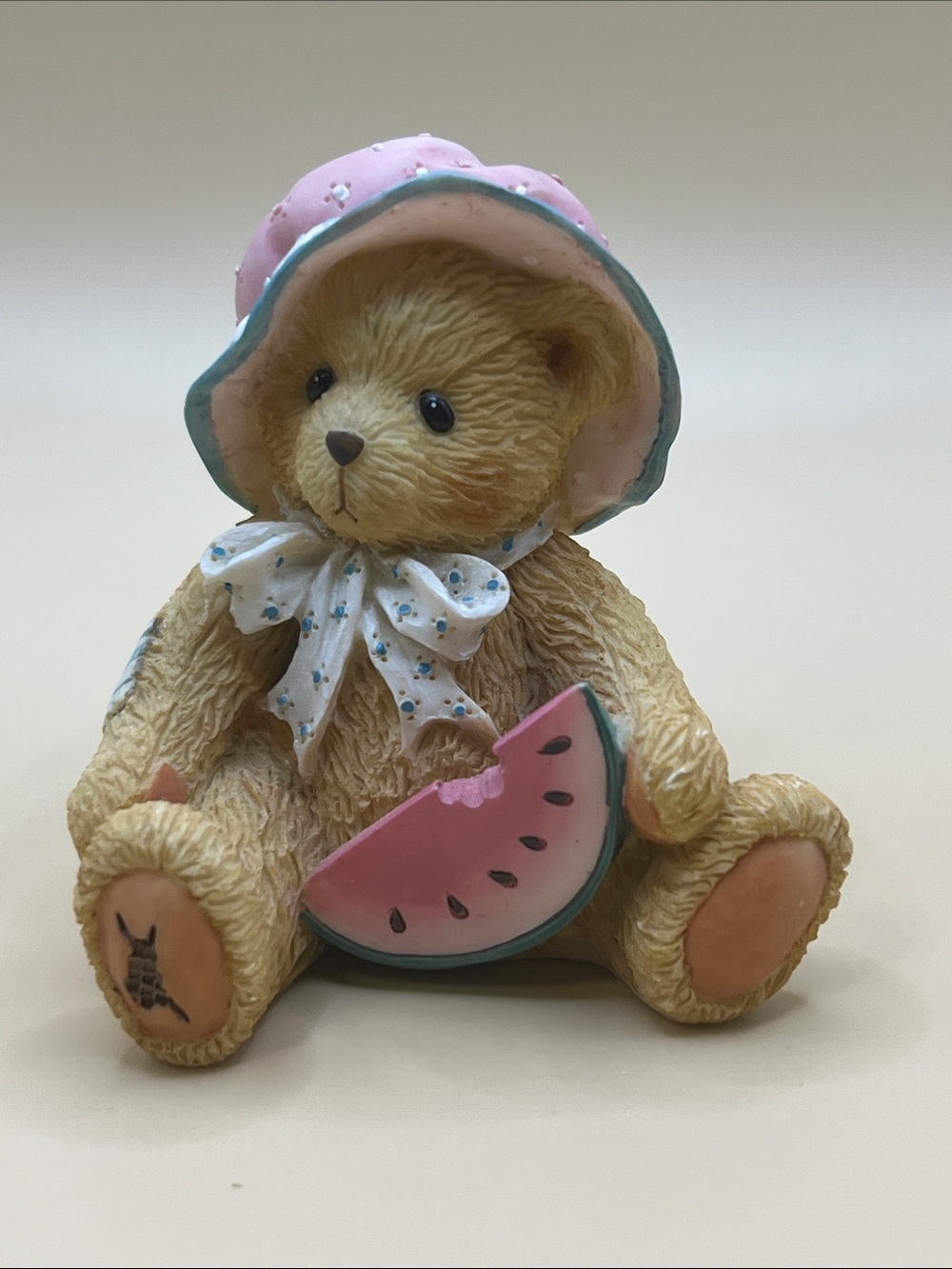 Vintage Cherished Teddies "Julie" July Figurine 1993 - A Day In The Park